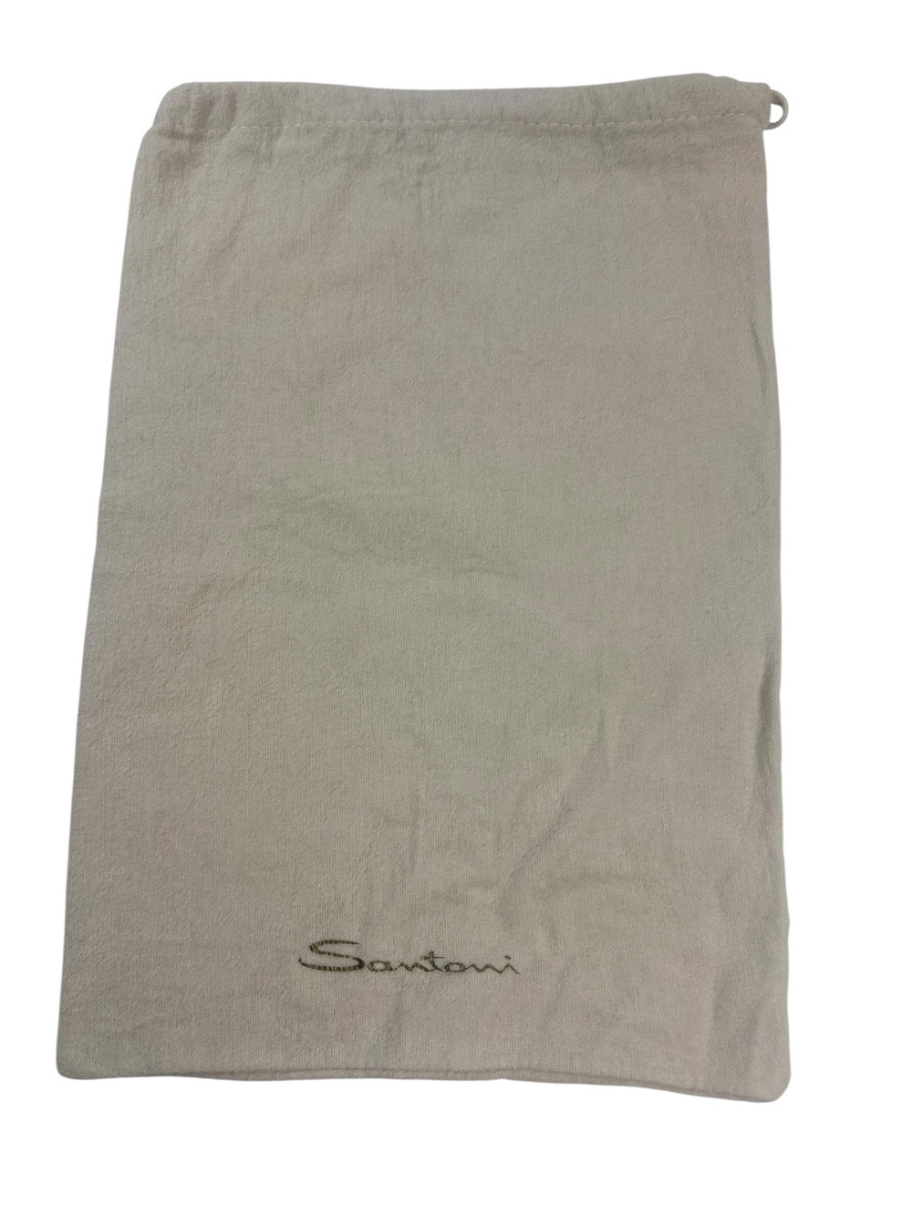 Santoni Beige Drawstring Dust Bag Shoe Storage Bag Luxury Designer Large